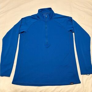 Patagonia Men's Blue Zip Up mid weight capilene base layer